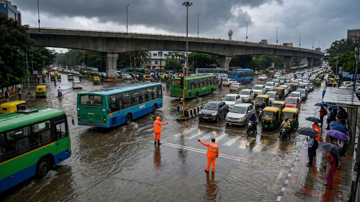 IMD Red Alert Karnataka June 2026 Bengaluru Silk Board Traffic
